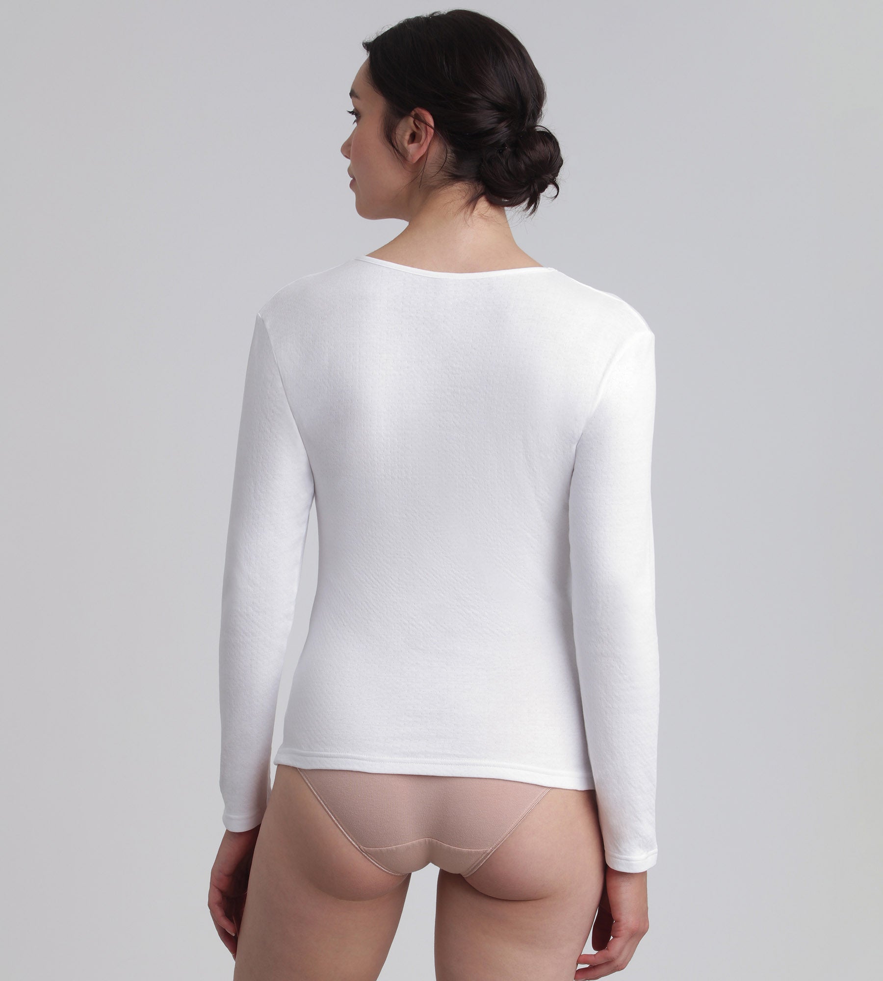 Playtex® Long-sleeved t-shirt in white Thermal Natural