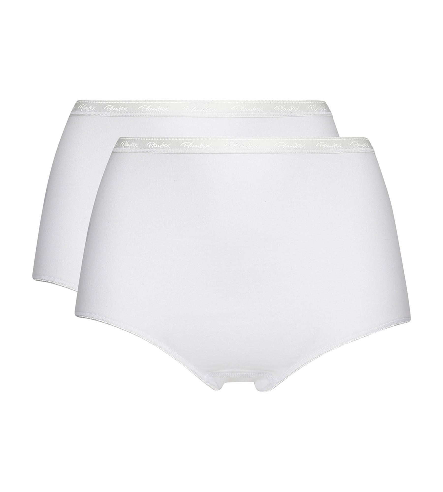 Playtex® Lot de 2 culottes taille haute blanches Coton Bio