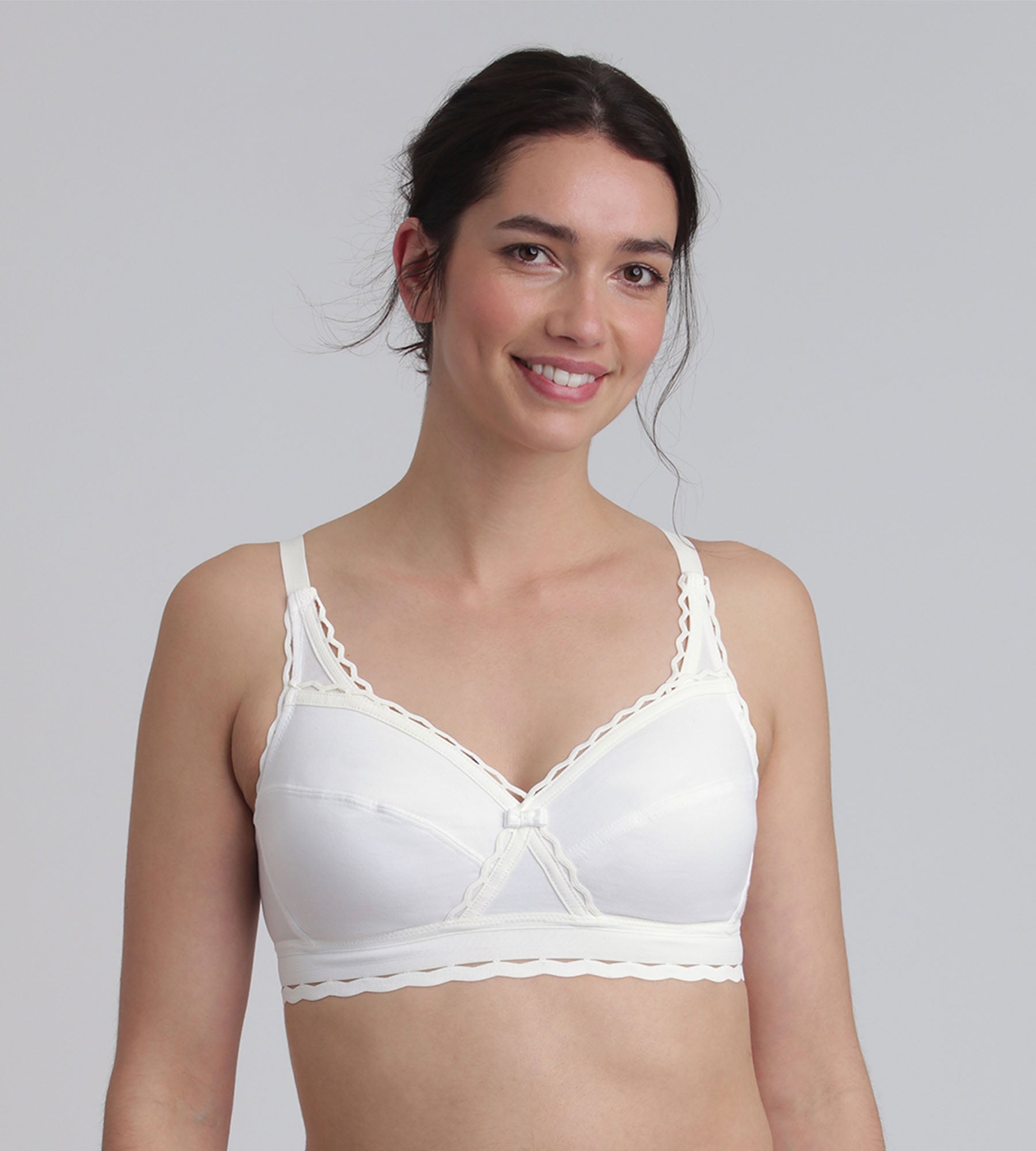 Playtex® Soutien-gorge blanc sans armatures Cœur Croisé Coton Bio
