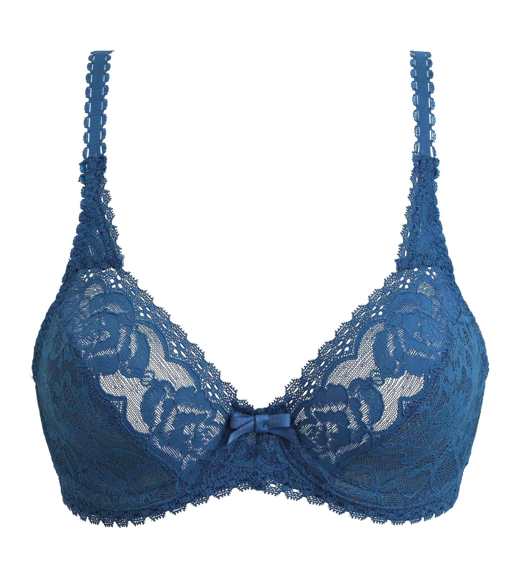 Playtex® Underwired bra in Green velvet Flower Elegance Recycled