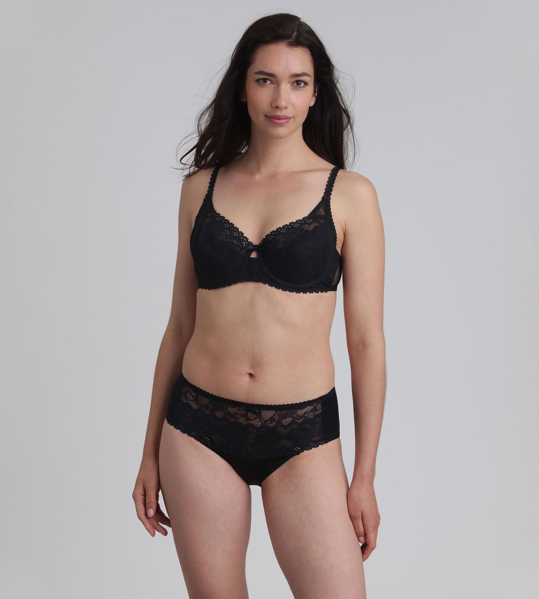Playtex® Soutien-gorge balconnet noir Flower Elegance Recyclé