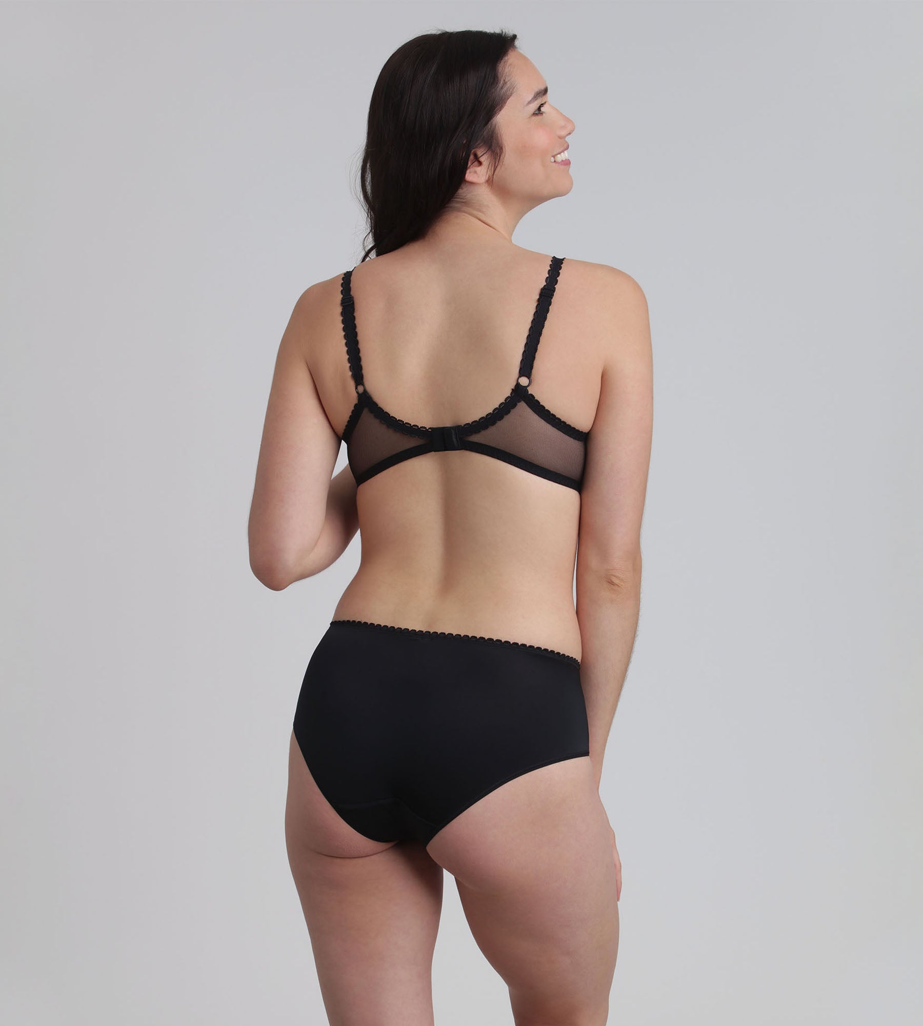 Playtex® Soutien-gorge balconnet noir Flower Elegance Recyclé