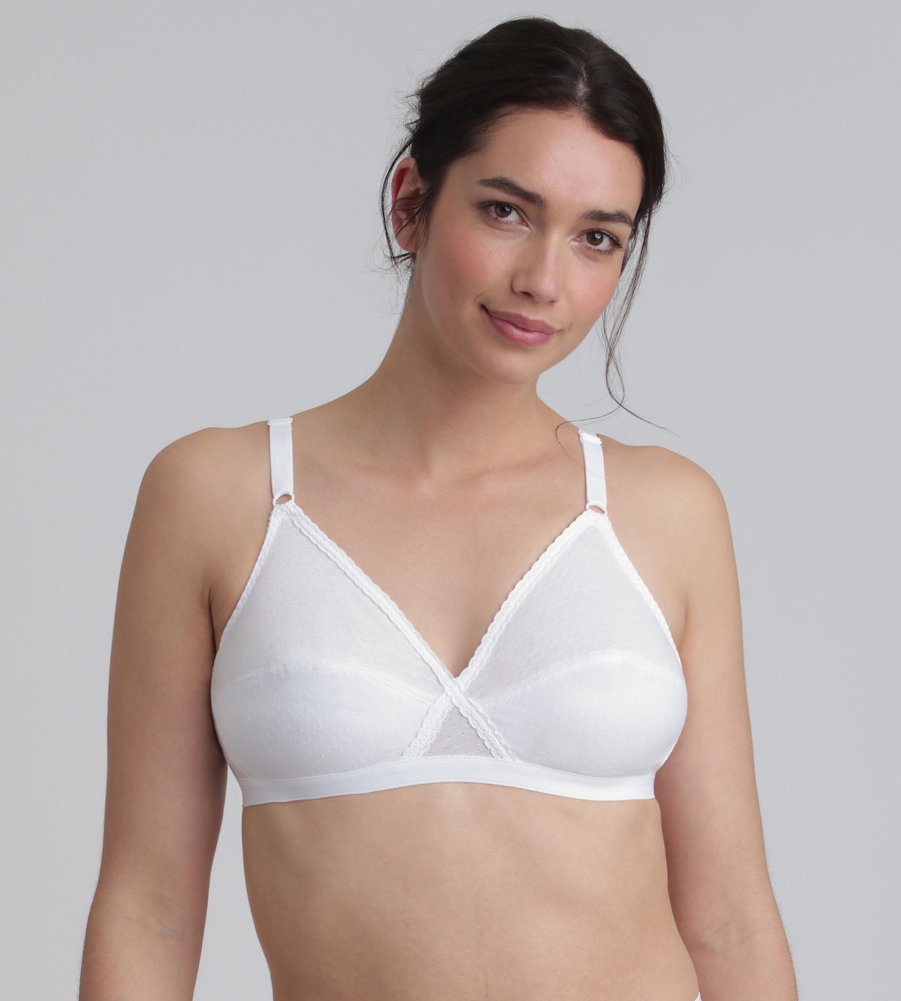 Soutien-gorge sans armatures blanc Essential Support Coton Playtex®