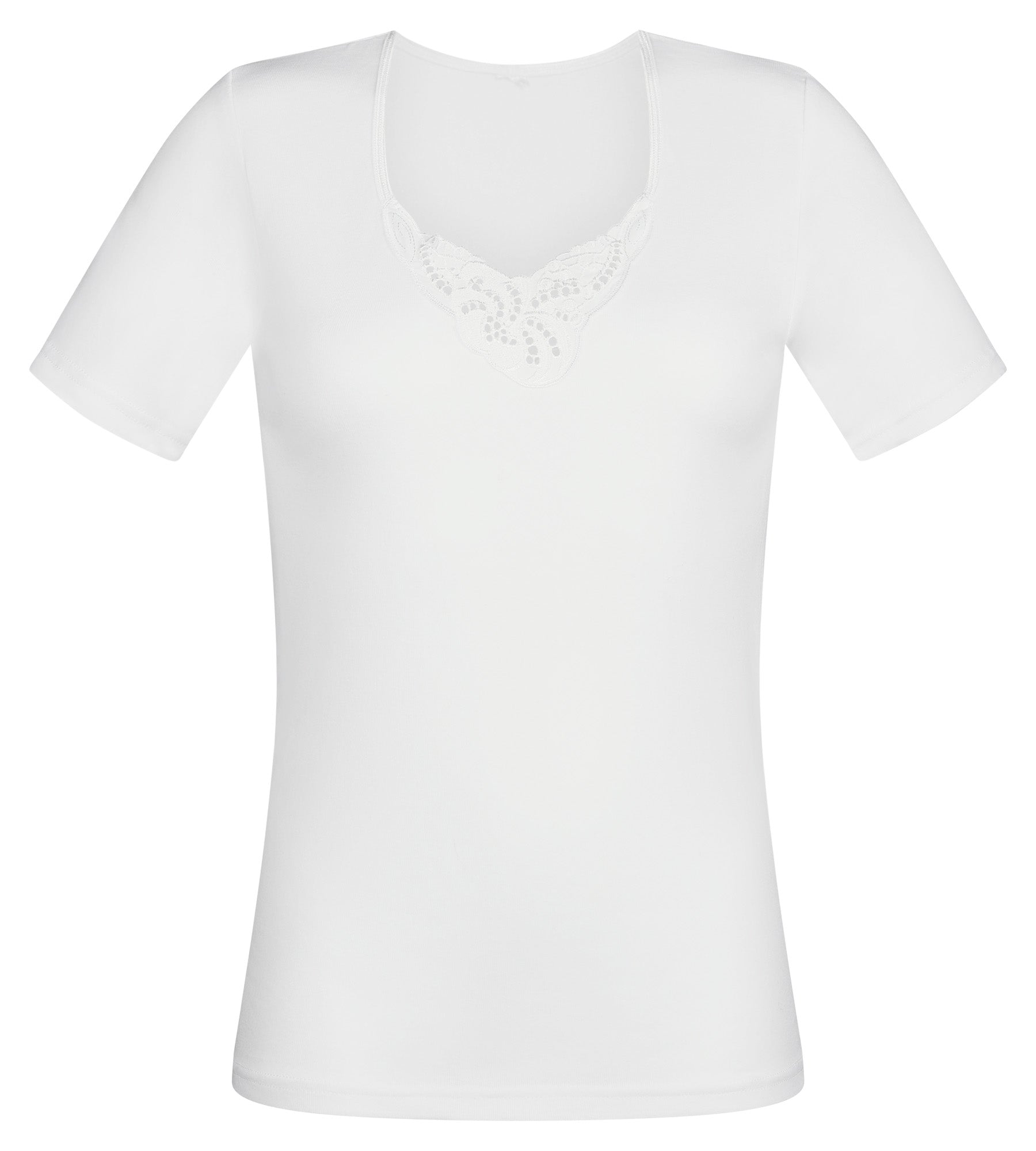 Playtex® T-shirt manches manches courtes blanc Cotton Feminine