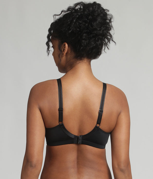 Playtex® Soutien-gorge sans armatures noir Cœur Croisé Microfibre