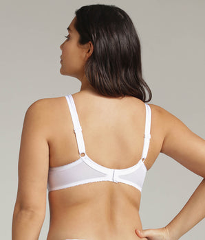 Full cup bra in white Classic Micro Support