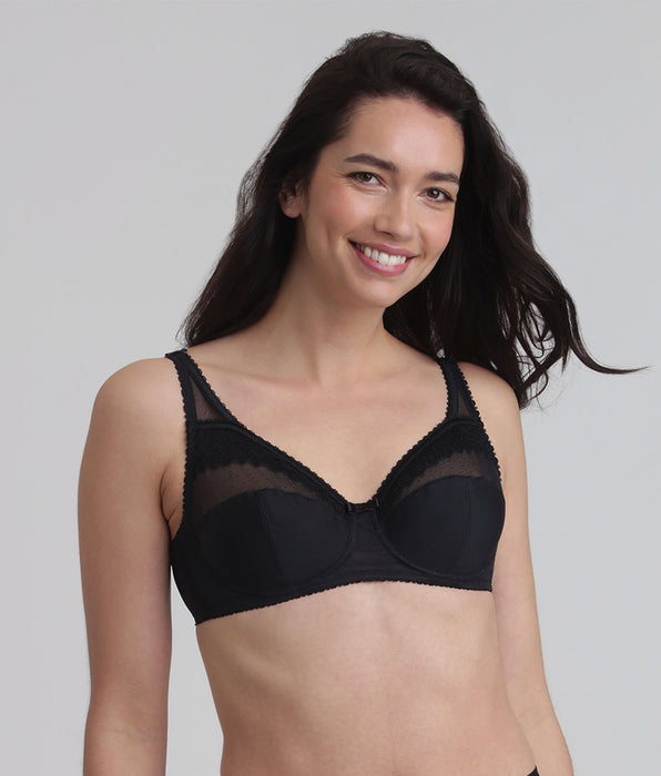 Playtex® Full cup bra in black Classic Micro Support