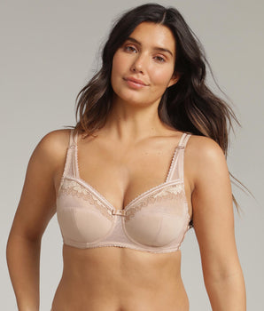 Full cup bra in beige Classic Micro Support