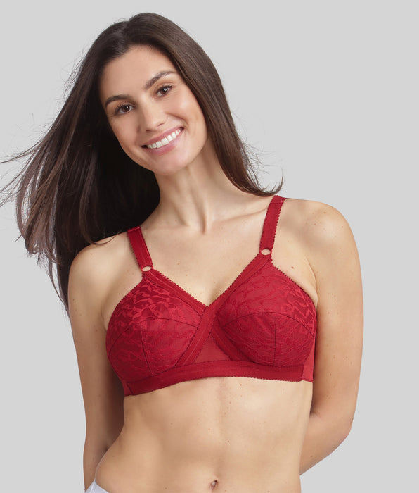 Playtex® Non-wired bra in red velvet Cross Your Heart 556