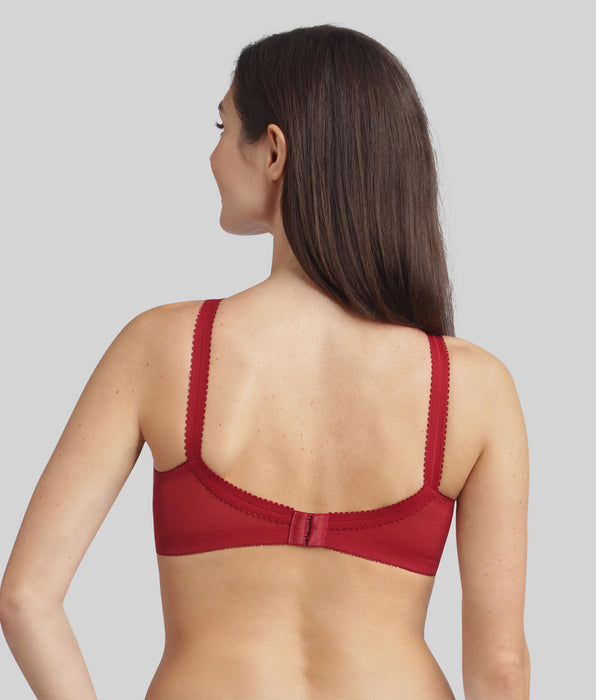Playtex® Non-wired bra in red velvet Cross Your Heart 556