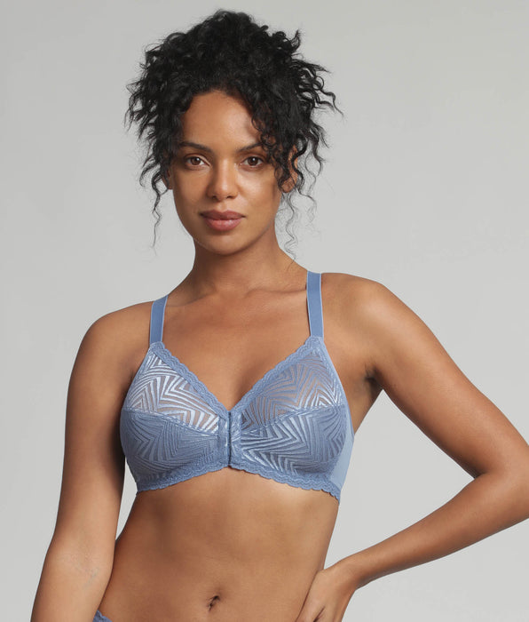 Playtex® Soutien-gorge ouverture devant emboîtant bleu océan sans armatures Ideal Posture