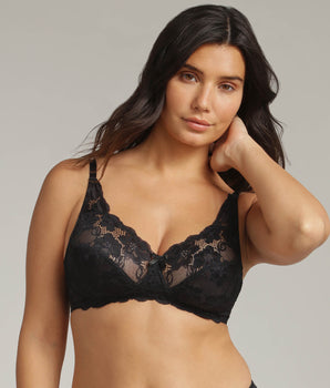 Non-wired bra in black Essential Elegance