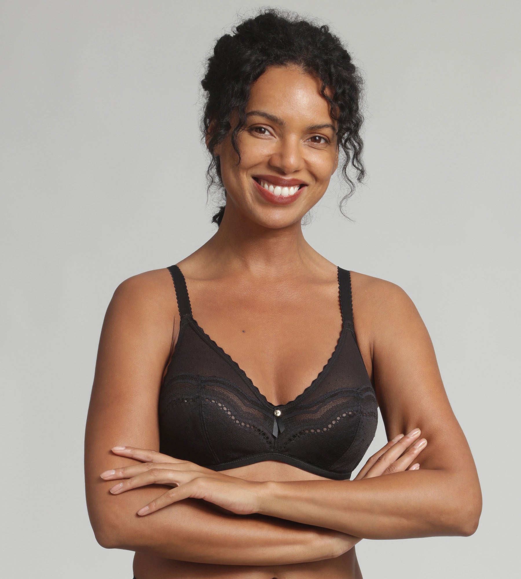 Soutien-gorge emboîtant noir Secret Comfort
