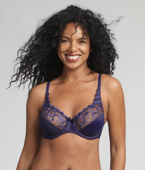 Playtex® Soutien-gorge emboîtant bleu marine Essential Elegance Broderie