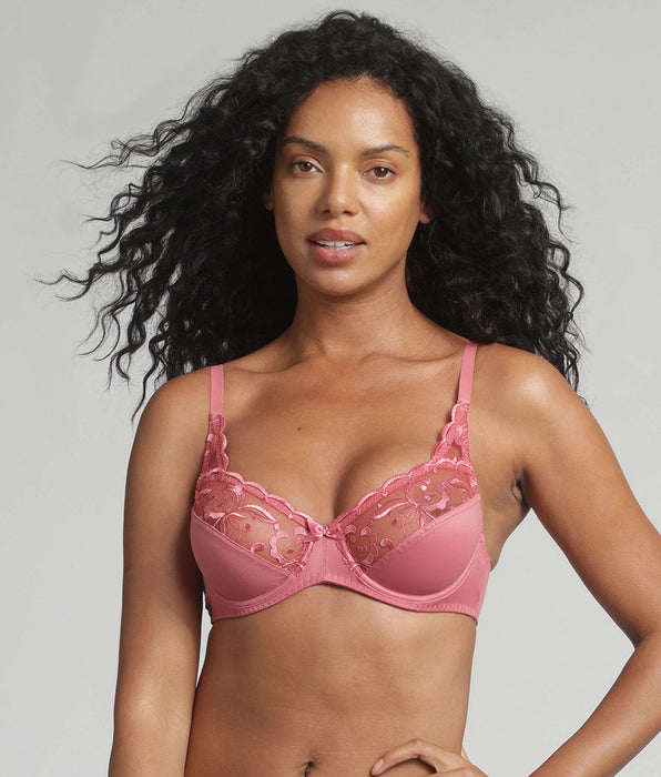 Playtex® Underwired bra in pink lady Essential Elegance Embroidery
