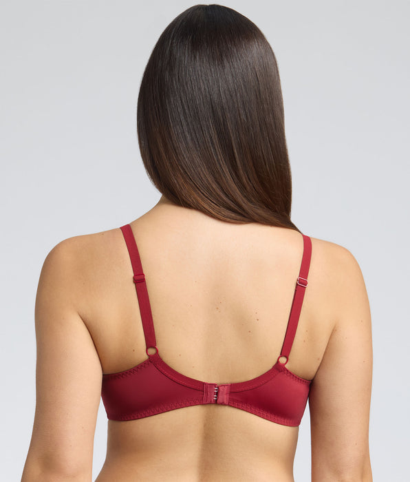 Playtex® Underwired bra in red velvet Essential Elegance Embroidery