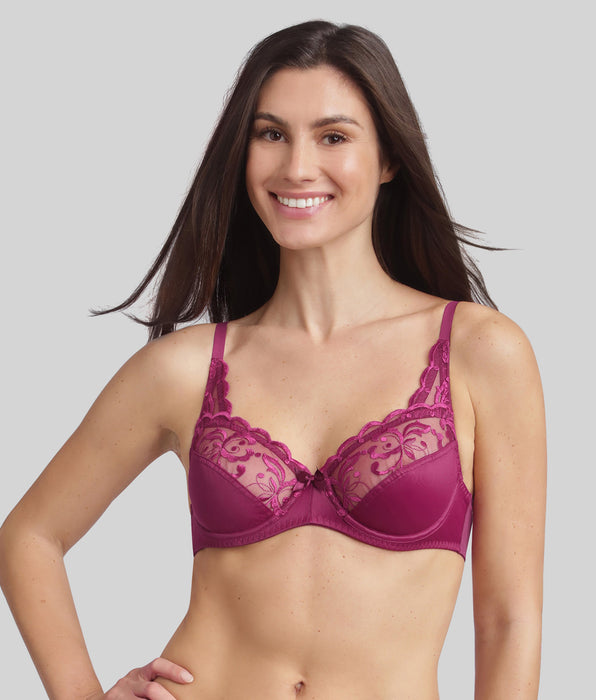 Playtex® Soutien-gorge emboîtant avec armatures violet imperial Essential Elegance Broderie
