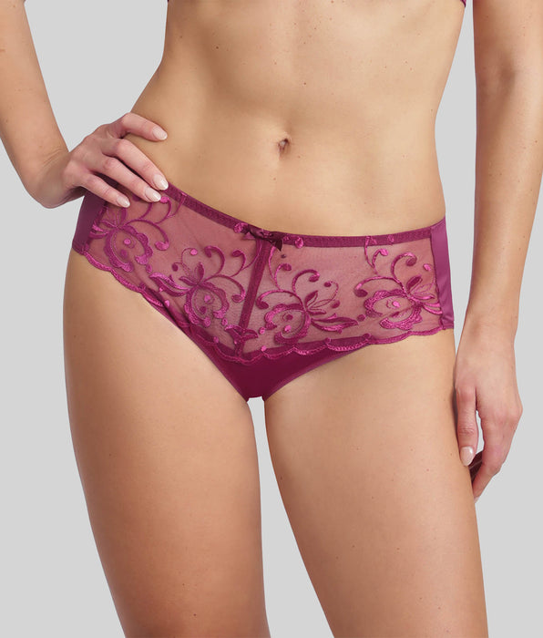 Playtex® Midi knickers in imperial purple Essential Elegance Embroidery