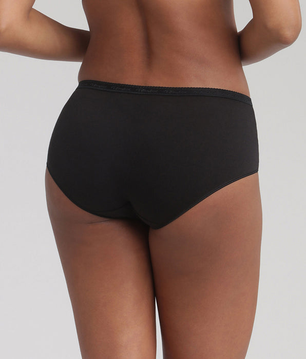 Playtex® Lot de 3 culottes noires Coton Bio