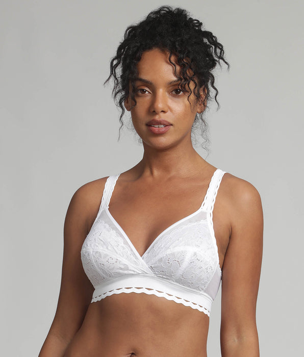 Playtex® Non-wired bra in white Recycled Classic Lace Support