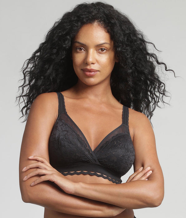 Playtex® Non-wired bra in black Recycled Classic Lace Support