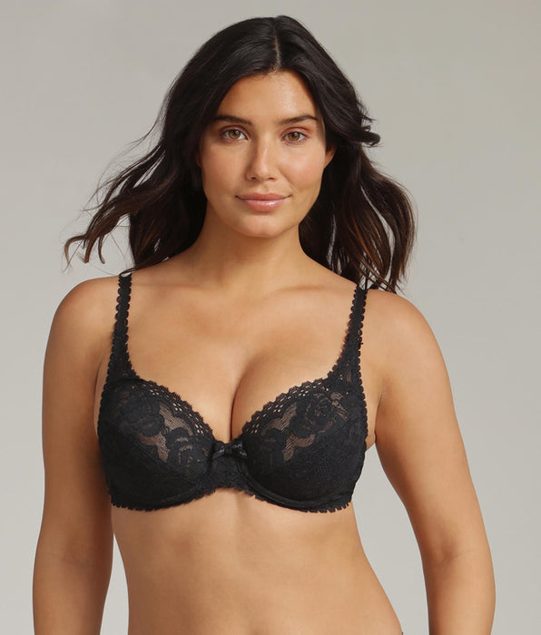 Playtex® Underwired bra in black Flower Elegance Recycled