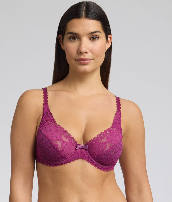 Playtex® Underwired bra in imperial purple Flower Elegance Recycled