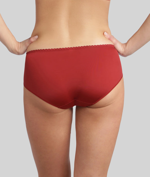 Playtex® Midi knickers in red velvet Flower Elegance Recycled