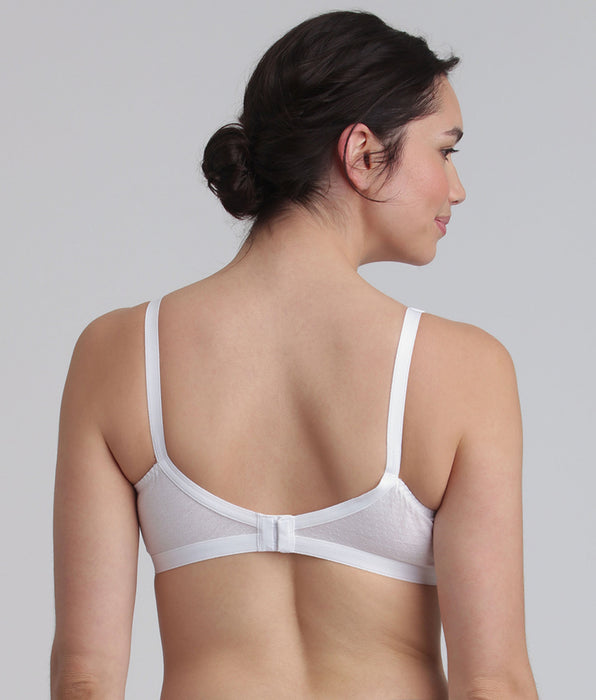 Playtex® Non-wired bra in white Essential Support Cotton