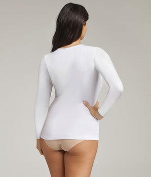 Long-sleeved t-shirt in white Thermal Tech