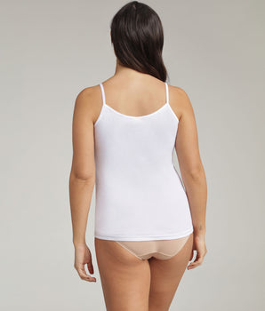 Camisole in white Cotton Feminine
