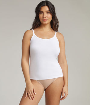 Camisole in white Cotton Liberty
