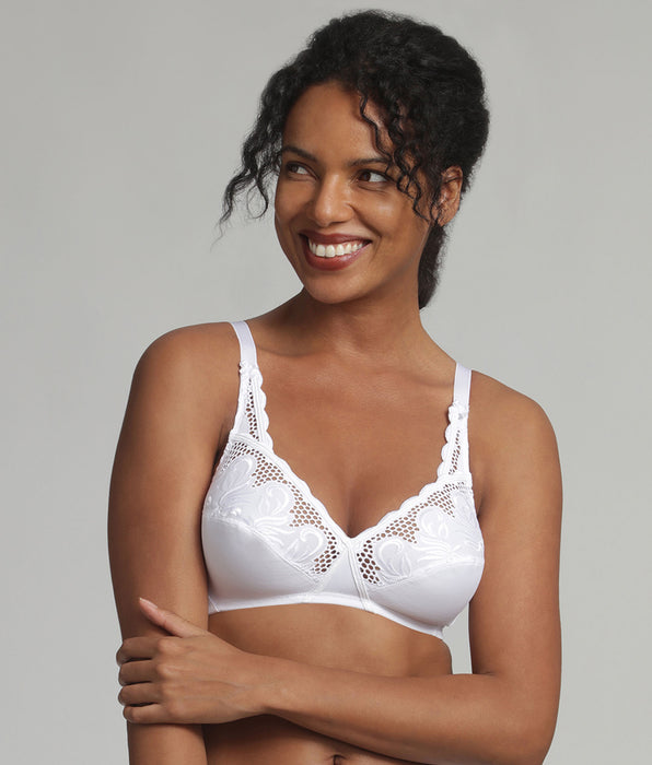 Playtex® Non-wired bra in white Cross your Heart Modern Tricot