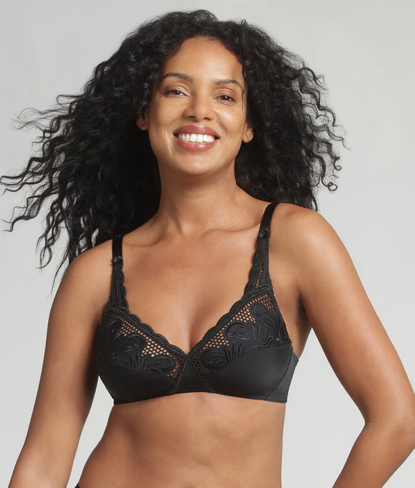 Playtex® Non-wired bra in black Cross your Heart Modern Tricot