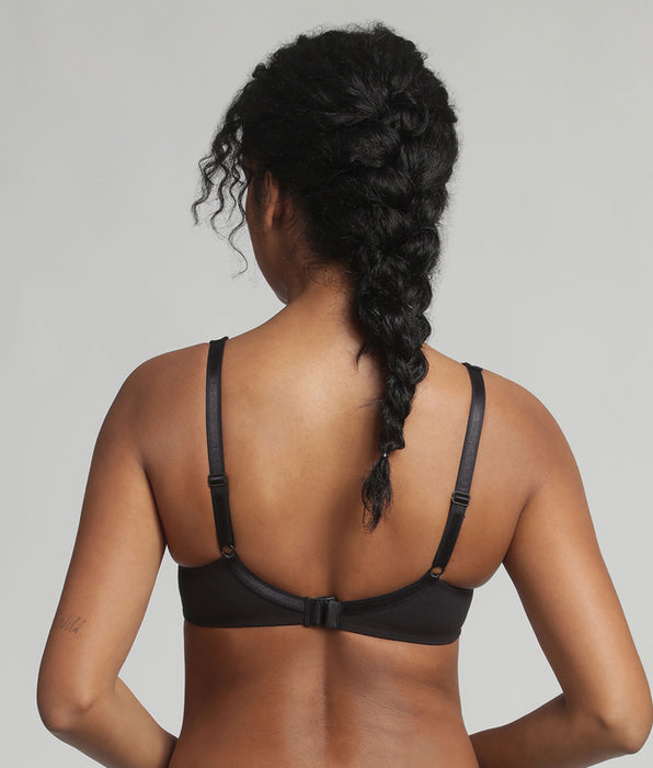 Playtex® Soutien-gorge sans armatures en coton noir Cœur Croisé Coton